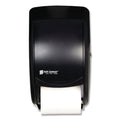 San Jamar Duett Standard Bath Tissue Dispenser, 2 Roll, 7.5 x 7 x 12.75, Black Pearl