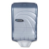 San Jamar Ultrafold Multifold/C-Fold Towel Dispenser, Oceans, 11.75 x 6.25 x 18, Arctic Blue