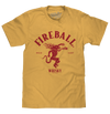 Fireball Whisky Red Hot Dragon Logo T-Shirt - Mustard Yellow