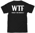 Where's The Fireball Whisky WTF Dragon Mascot T-Shirt - Black by Tee Luv