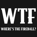 Where's The Fireball Whisky WTF Dragon Mascot T-Shirt - Black by Tee Luv