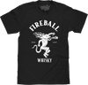 Where's The Fireball Whisky WTF Dragon Mascot T-Shirt - Black