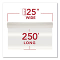 GBC NAP-Lam I Roll Film, 3 mil, 25" x 250 ft, Gloss Clear, 2/Box