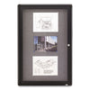 Quartet Enclosed Fabric-Cork Board, 24 x 36, Gray Surface, Graphite Aluminum Frame