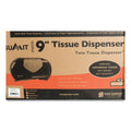 San Jamar Twin 9" Jumbo Bath Tissue Dispenser, Summit, 20.07 x 5.88 x 11.9, Black/Faux Stainless Steel