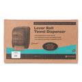 San Jamar Lever Roll Towel Dispenser, Oceans, 12.94 x 9.25 x 16.5, Arctic Blue