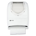 San Jamar Tear-N-Dry Touchless Roll Towel Dispenser, 16.75 x 10 x 12.5, White/Clear