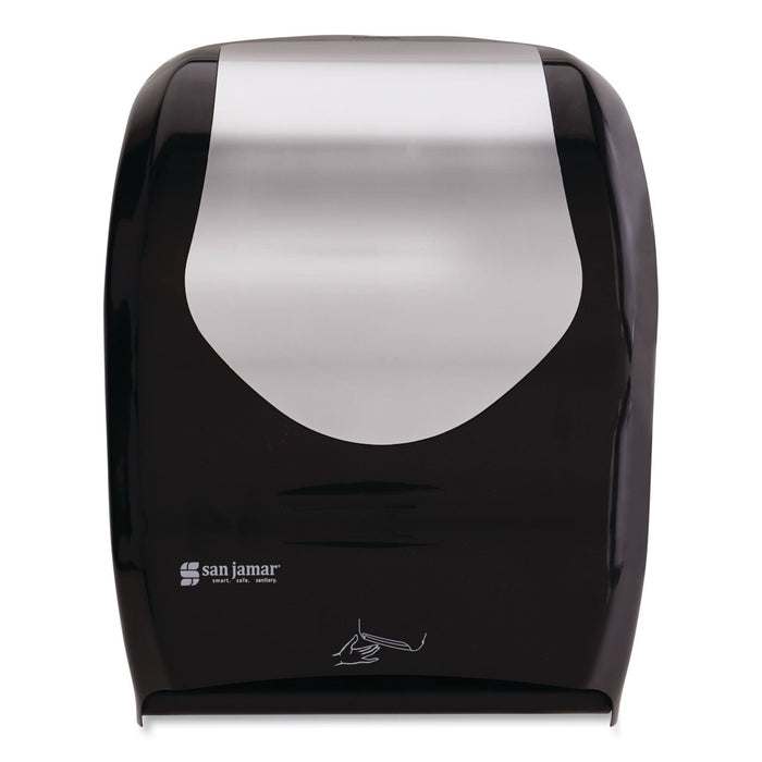 San Jamar Smart System with iQ Sensor Towel Dispenser, 16.5 x 9.75 x 12, Black/Silver