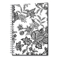 Blue Sky Analeis Create-Your-Own Cover Weekly/Monthly Planner, Floral Artwork, 8 x 5, White/Black/Coral, 12-Month (Jan to Dec): 2023