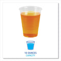 Boardwalk Translucent Plastic Cold Cups, 10 oz, Polypropylene, 100/Pack