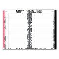Blue Sky Analeis Create-Your-Own Cover Weekly/Monthly Planner, Floral Artwork, 8 x 5, White/Black/Coral, 12-Month (Jan to Dec): 2023