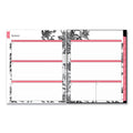 Blue Sky Analeis Create-Your-Own Cover Weekly/Monthly Planner, Floral Artwork, 11 x 8.5, White/Black/Coral, 12-Month (Jan-Dec): 2023