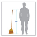 Boardwalk Angler Broom, 53" Handle, Yellow, 12/Carton