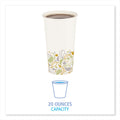 Boardwalk Convenience Pack Paper Hot Cups, 20 oz, Deerfield Print, 9 Cups/Sleeve, 15 Sleeves/Carton