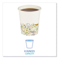 Boardwalk Deerfield Printed Paper Hot Cups, 8 oz, 20 Cups/Sleeve, 50 Sleeves/Carton