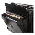 STEBCO Catalog Case on Wheels, Fits Devices Up to 17.3", Leather, 19 x 9 x 15.5, Black