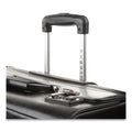 STEBCO Catalog Case on Wheels, Fits Devices Up to 17.3", Leather, 19 x 9 x 15.5, Black