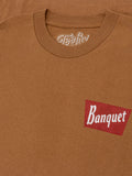 Coors Banquet Rodeo Bull Rider Front/Back T-Shirt - Brown Sugar by Tee Luv