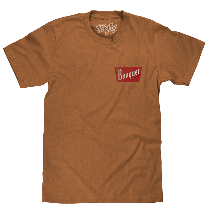 Coors Banquet Rodeo Bull Rider Front/Back T-Shirt - Brown Sugar by Tee Luv