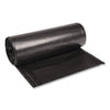 Boardwalk Low Density Repro Can Liners, 60 gal, 1.6 mil, 38" x 58", Black, 10 Bags/Roll, 10 Rolls/Carton