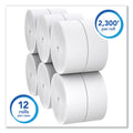 Scott Essential Coreless JRT, Septic Safe, 1-Ply, White, 3.75 x 2,300 ft, 12 Rolls/Carton