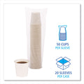 Boardwalk Paper Hot Cups, 4 oz, White, 20 Cups/Sleeve, 50 Sleeves/Carton