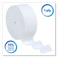 Scott Essential Coreless JRT, Septic Safe, 1-Ply, White, 3.75 x 2,300 ft, 12 Rolls/Carton