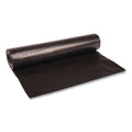Boardwalk Low Density Repro Can Liners, 45 gal, 1.2 mil, 40" x 46", Black, 10 Bags/Roll, 10 Rolls/Carton