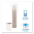 Boardwalk Paper Hot Cups, 10 oz, White, 20 Cups/Sleeve, 50 Sleeves/Carton