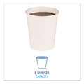 Boardwalk Paper Hot Cups, 8 oz, White, 20 Cups/Sleeve, 50 Sleeves/Carton