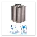 Boardwalk Low-Density Waste Can Liners, 45 gal, 0.95 mil, 40" x 46", Gray, 100/Carton