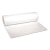 Boardwalk Low-Density Waste Can Liners, 45 gal, 0.6 mil, 40" x 46", White, 100/Carton