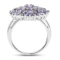 2.52 Carat Genuine Tanzanite .925 Sterling Silver Ring by Bids.com