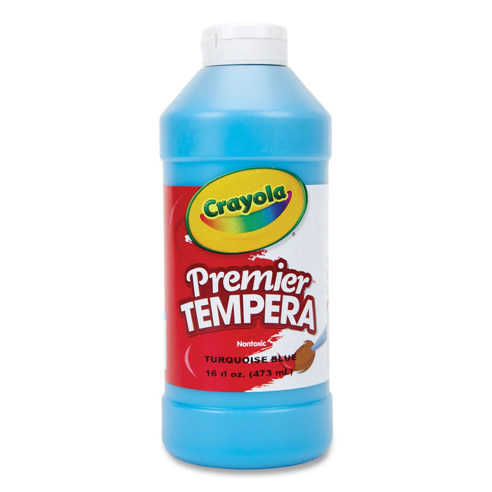 Crayola Premier Tempera Paint, Turquoise, 16 oz Bottle