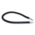 Tatco Crowd Control Rope, Velour, 6 ft, Black