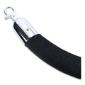 Tatco Crowd Control Rope, Velour, 6 ft, Black