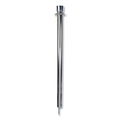 Tatco Crowd Control Posts, Chrome, 41" High, Silver, 2/Box