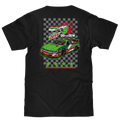 Mountain Dew Racing Front and Back T-Shirt - Black by Tee Luv