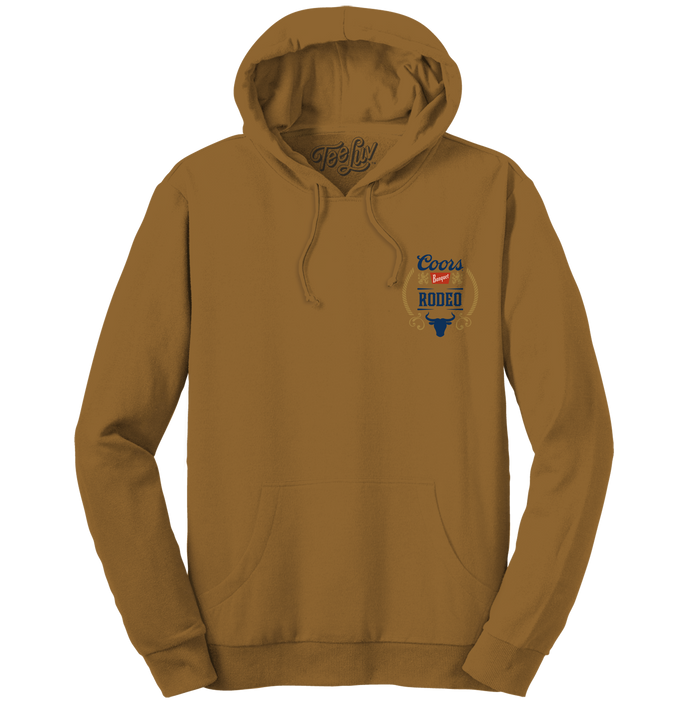 Coors Rodeo Hooded Sweatshirt - Brown by Tee Luv