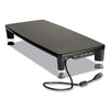 3M Monitor Stand MS100B, 21.6 x 9.4 x 2.7 to 3.9, Black/Clear, Supports 33 lb