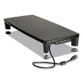 3M Monitor Stand MS100B, 21.6 x 9.4 x 2.7 to 3.9, Black/Clear, Supports 33 lb