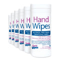 2XL Alcohol Free Hand Sanitizing Wipes, 8 x 7, White, 70/Canister, 6 Canisters/Carton