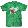 7UP Soda T-Shirt - Kelly Green Tie Dye by Tee Luv
