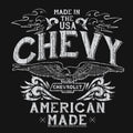 Chevrolet USA T-Shirt - Black by Tee Luv