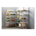 Rubbermaid Food/Tote Boxes, 8.5 gal, 26 x 18 x 6, Clear, Plastic