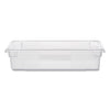 Rubbermaid Food/Tote Boxes, 8.5 gal, 26 x 18 x 6, Clear, Plastic