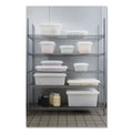 Rubbermaid Food/Tote Boxes, 3.5 gal, 18 x 12 x 6, White, Plastic