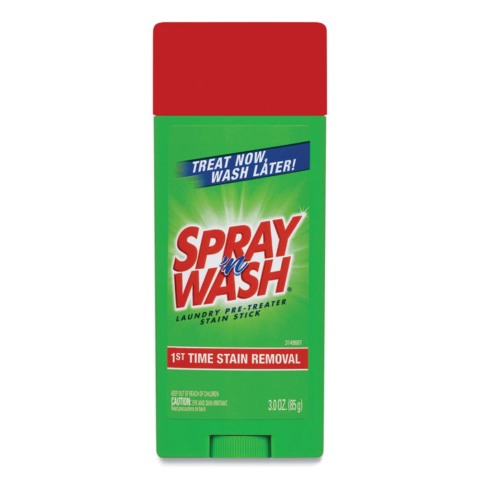 SPRAY ‘n WASH Pre-Treat Stain Stick, White, 3 oz