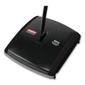 Rubbermaid Dual Action Sweeper, 44" Steel/Plastic Handle, Black/Yellow