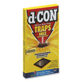 d-CON Mouse Glue Trap, Plastic, 4 Traps/Box, 12 Boxes/Carton